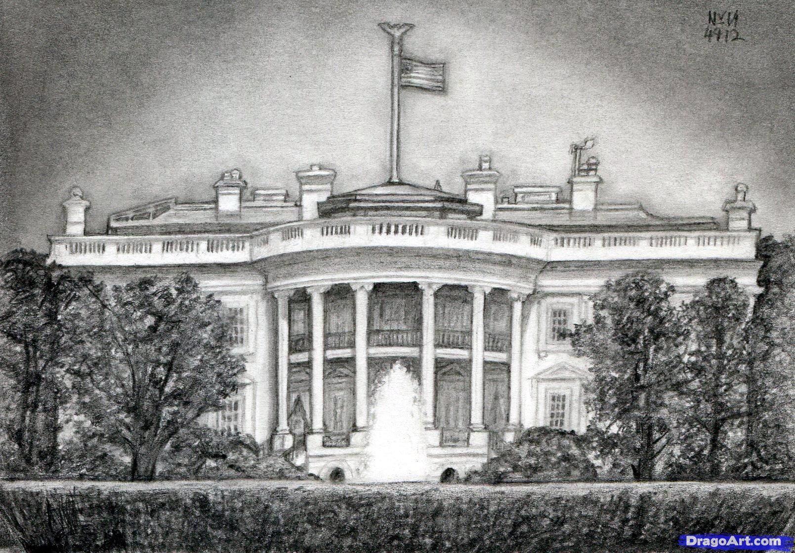 Drawing Of The White House