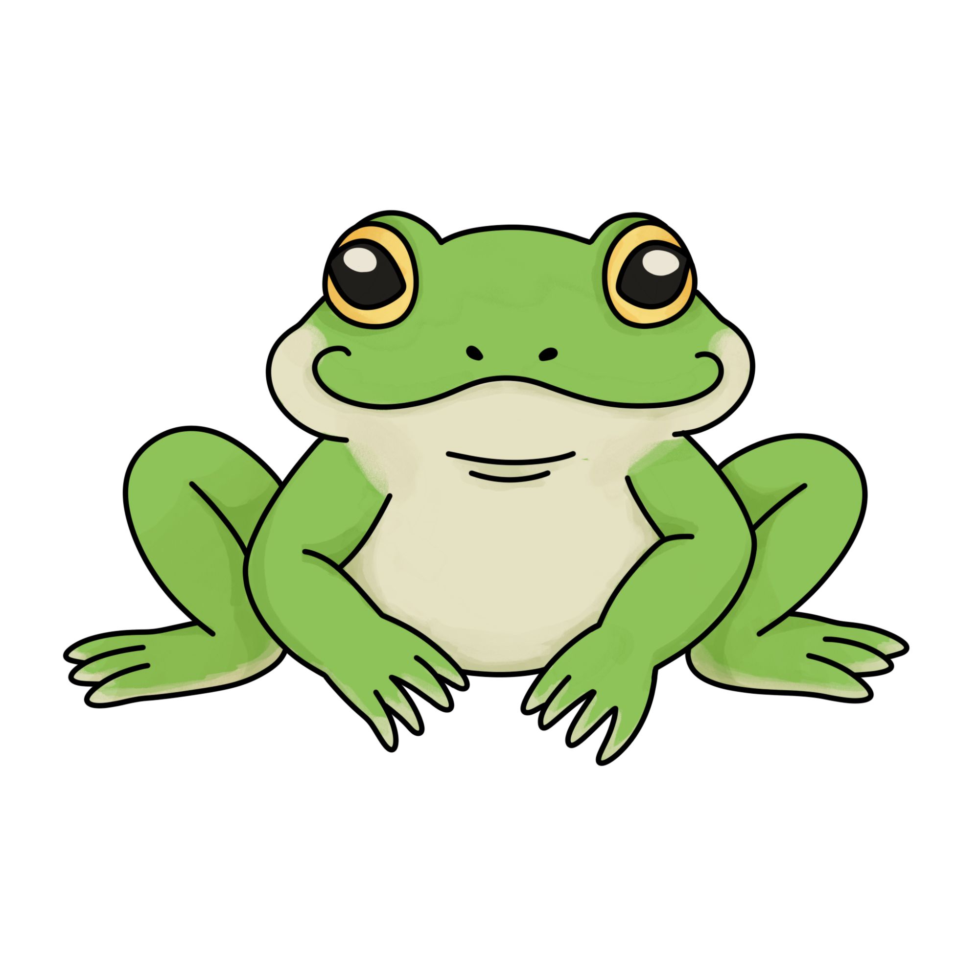Frog Easy Drawing