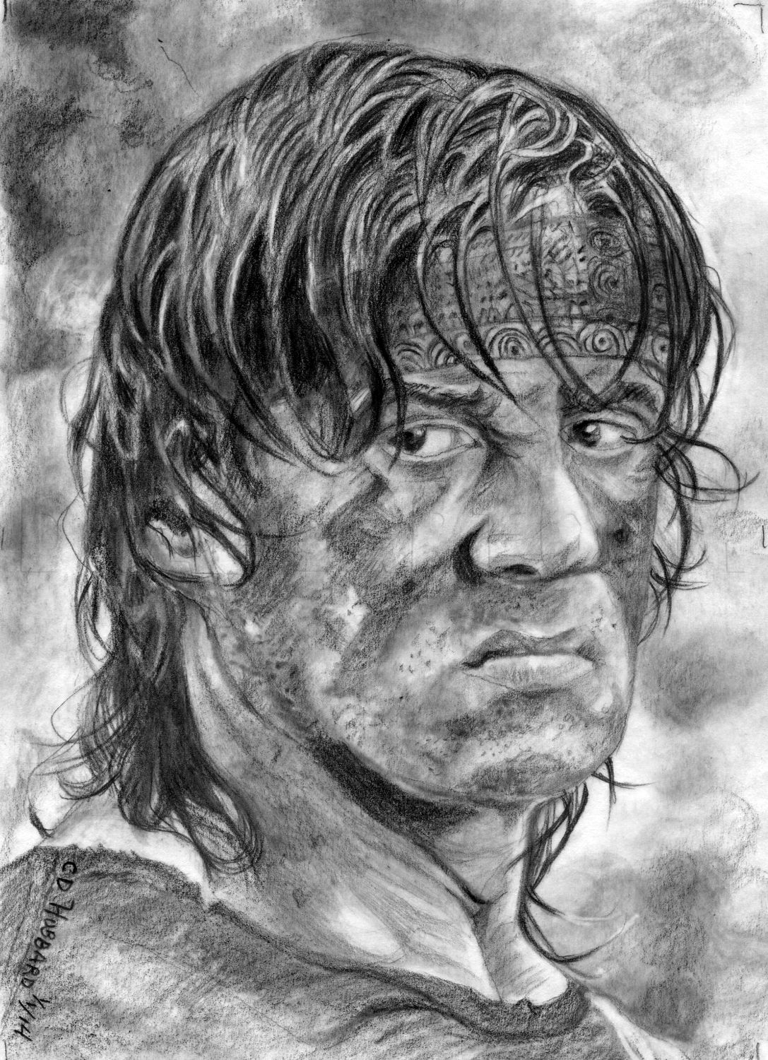 Sly Stallone Drawing